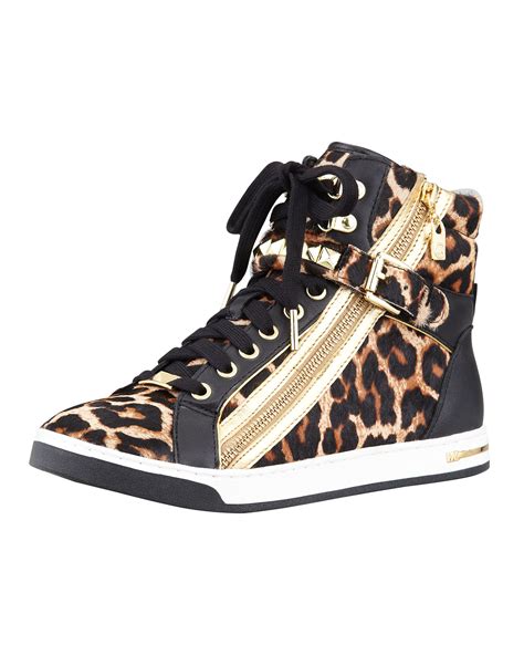 leopard michael kors sneakers|michael kors calf boots.